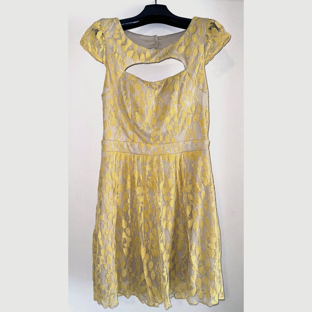 Yellow DRESS BY Speechless SIZE 11 VINTAGE